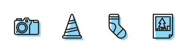 设行圣诞长筒袜照片相机派对图片下载