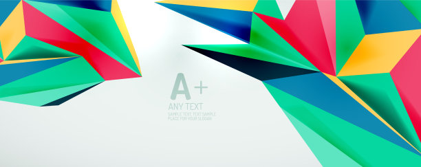 三角形几何背景低多边形3d图片下载