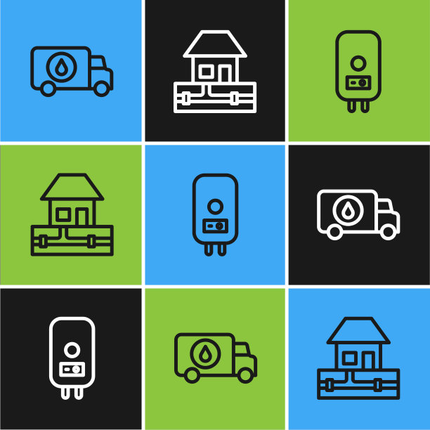 设有管线管道工车、电锅炉及图片下载