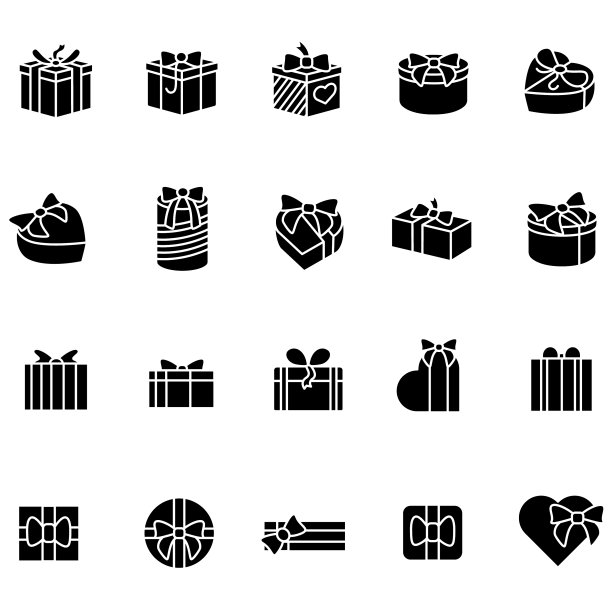 呈现字形图标设置轮廓图片下载