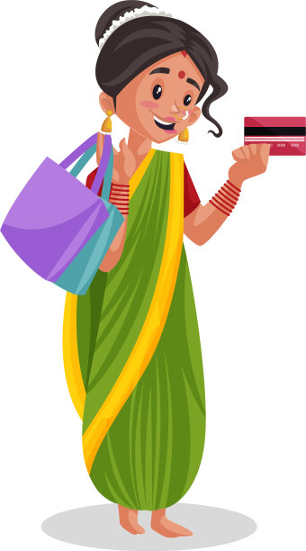 印度马拉地妇女的漫画图片下载