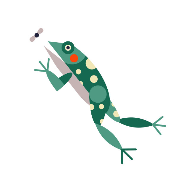 青蛙在平地上跳，捉虫图片下载