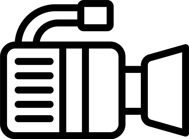 实际摄像机图标轮廓风格图片下载