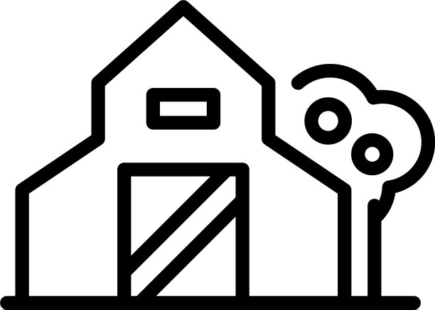 农家图标轮廓风格图片下载