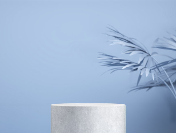 摘要模板作为展示阶段，叶片在背景前图片下载