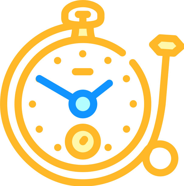 时钟与环形颜色图标图片下载