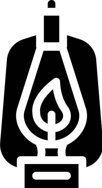 煤油灯字形图标图片下载