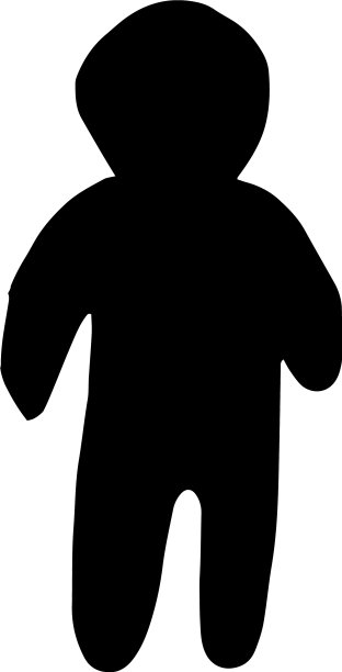 男子图标素描手绘涂鸦风格图片下载