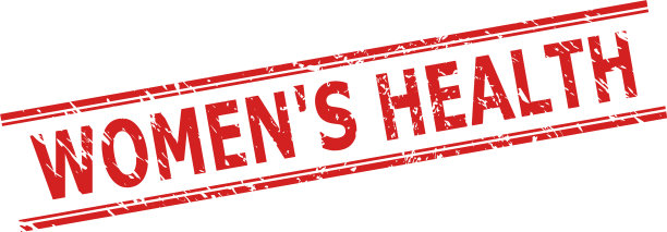 妇女的健康印章印章与遇险表面图片下载