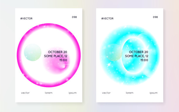 具有形状和元素的流体动态图片下载