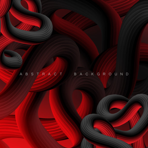 摘要矢量几何背景波液流设计元件图片下载