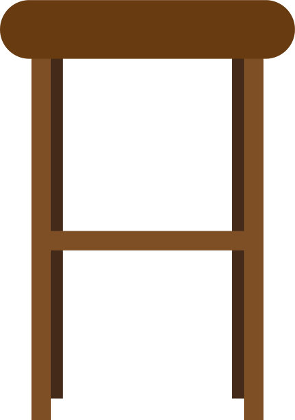 家居木椅图标设计图片下载