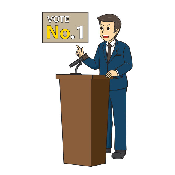 矢量插图的政治家孤立在白色背景。工作和职业概念。卡通人物。教育和学校的孩子涂色页，打印，活动，工作表，抽认卡。图片下载