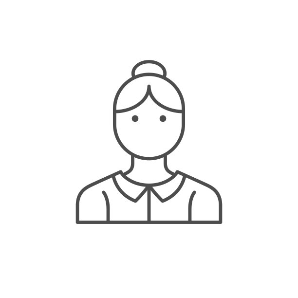 女佣线或女佣线轮廓图标图片下载