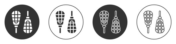 黑色雪鞋图标孤立在白色背景图片下载