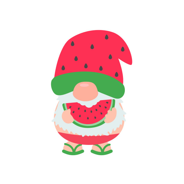 地精的夏天。夏天去海滩的时候，侏儒们会戴上帽子和太阳镜。图片下载