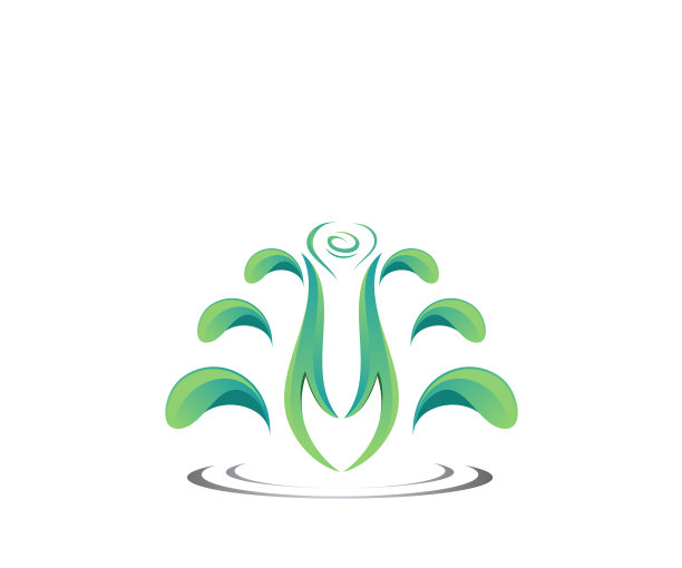 荷花标志设计模板图片下载