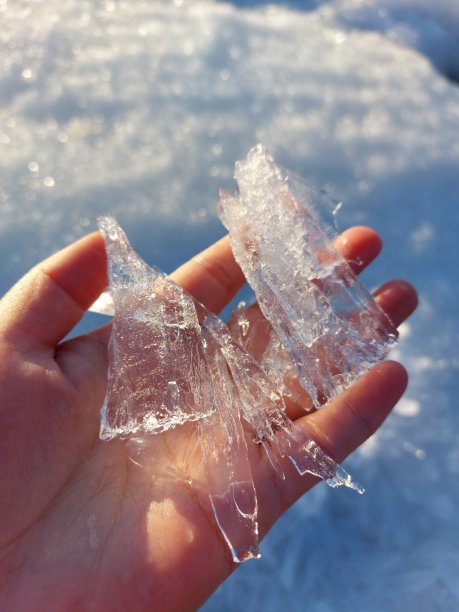 冰在手透明冰柱图片下载