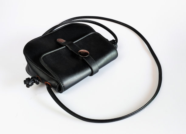 女性顶级黑色手提包手工设计。图片下载