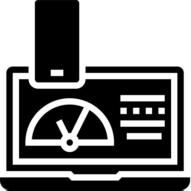 工作过程中电子设备的字形图标图片下载