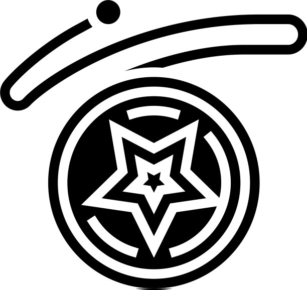 溜溜球玩工具字形图标图片下载