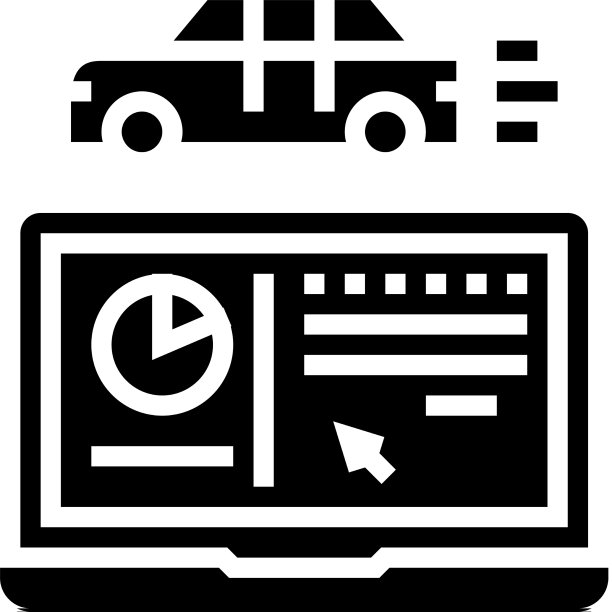 汽车测试计算机程序符号图标图片下载