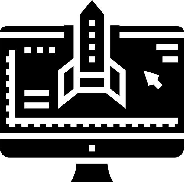 火箭模型计算机程序符号图标图片下载