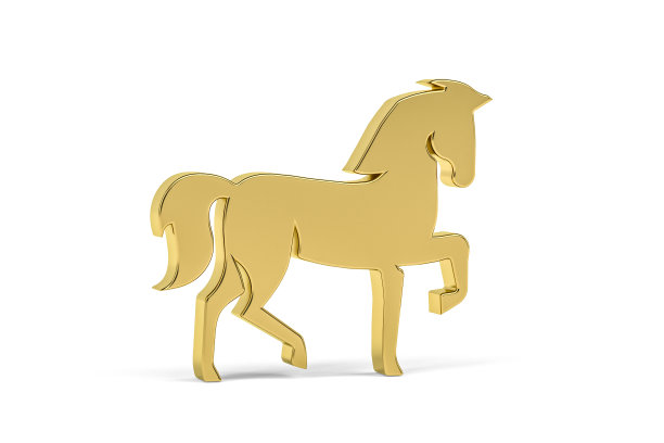 马-黄金图标图片下载