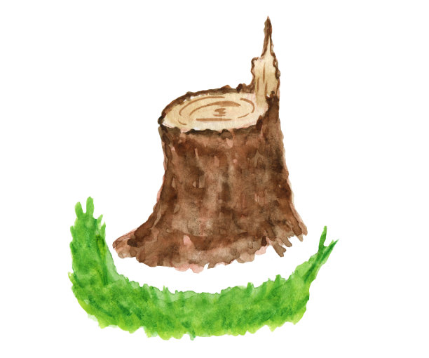 水彩剪纸艺术。野营的物品。夏天旅游。露营。明信片插图，剪贴簿，贴纸。图片下载