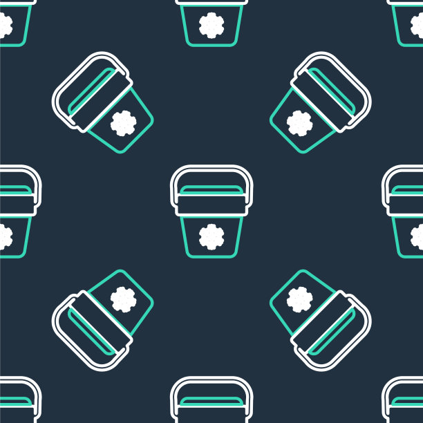 线凉袋图标隔离无缝图案上图片下载