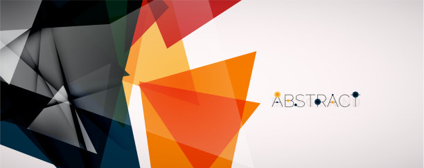 几何抽象背景颜色三角形图片下载