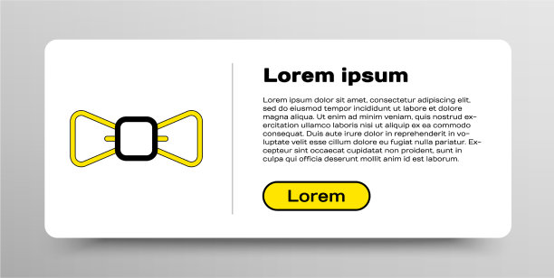 线蝴蝶结图标孤立的白色背景图片下载