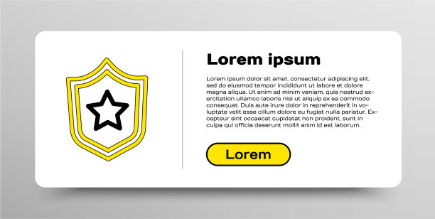 线军事奖励奖章上孤立的白色图标图片下载