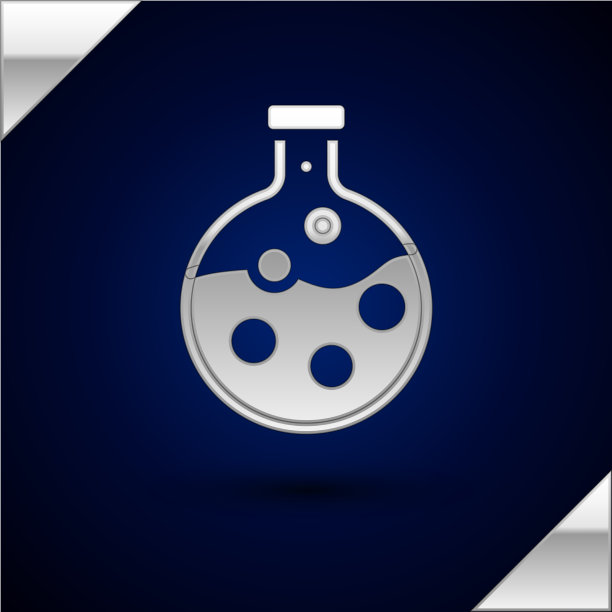 银试管和烧瓶化学实验室图片下载