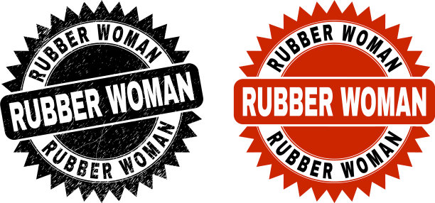 橡胶女人黑色玫瑰水印与垃圾图片下载