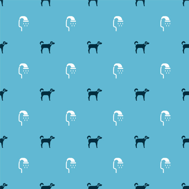 设置狗和宠物淋浴无缝模式图片下载