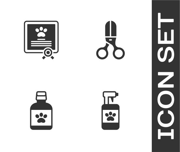 为狗狗或猫狗设置宠物洗发证书图片下载