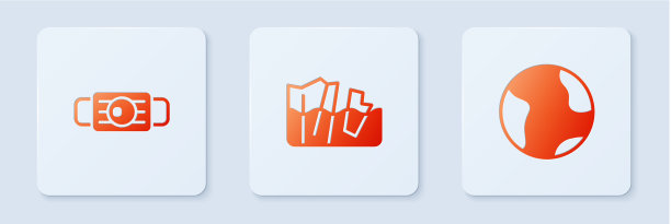 设冰川融化医用防护口罩及图片下载