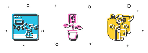 设定失败股票市场美元工厂和牛市图片下载