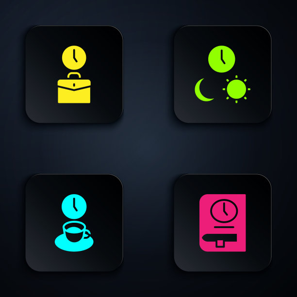 安排好工作时间，咖啡时间和白天时间图片下载