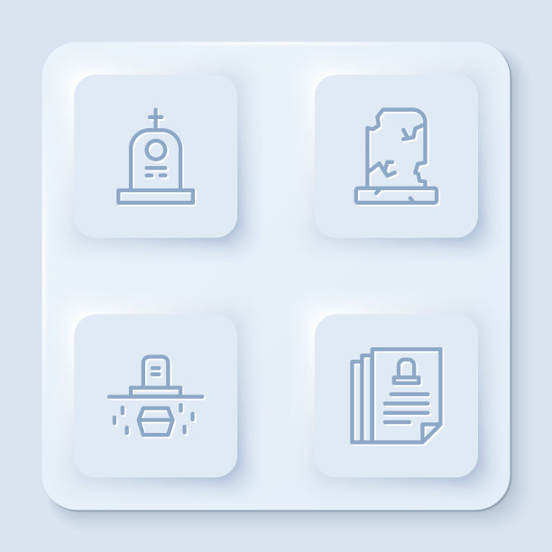 用墓碑立线坟，用旧坟装棺材图片下载