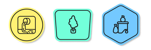 设置线污水树和满垃圾桶图片下载