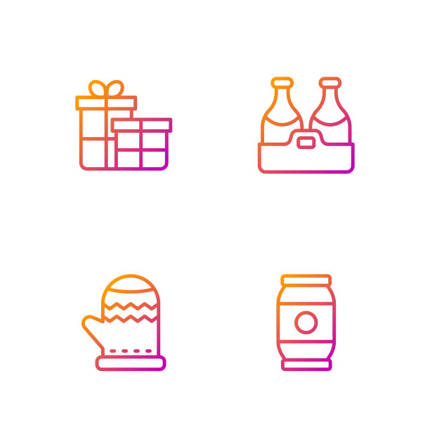 套装线啤酒罐圣诞手套礼盒和图片下载