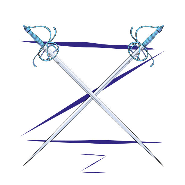 两个剑在大写字母z上图片下载