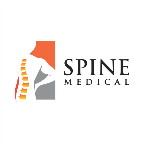 脊柱标志设计医疗脊椎矫正标志图片下载