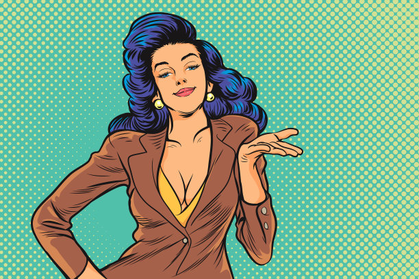 性感商务女性行动现在图片下载