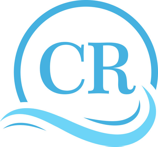 铬字标志设计在水波现代图片下载