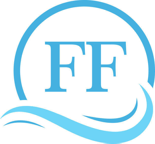 Ff刻字标志设计在水波现代图片下载