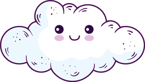 可爱云卡通设计图片下载