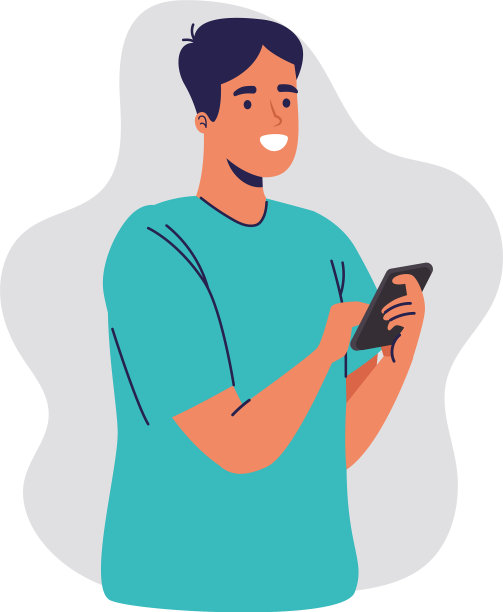 年轻人用智能手机聊天图片下载